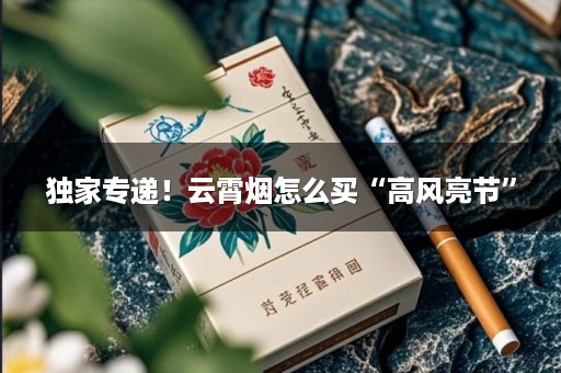 独家专递！云霄烟怎么买“高风亮节”