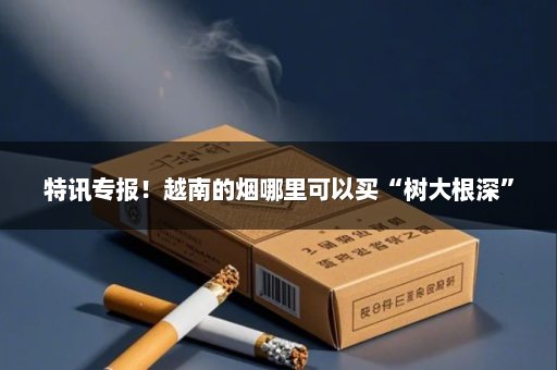 特讯专报！越南的烟哪里可以买“树大根深”